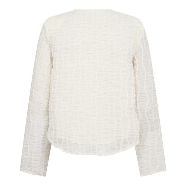Co`couture - BaltaCC Padded V-Blouse - Off-White