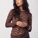Co`couture - PenolaCC O-Neck Blouse - Brown