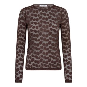 Co`couture - PenolaCC O-Neck Blouse - Brown