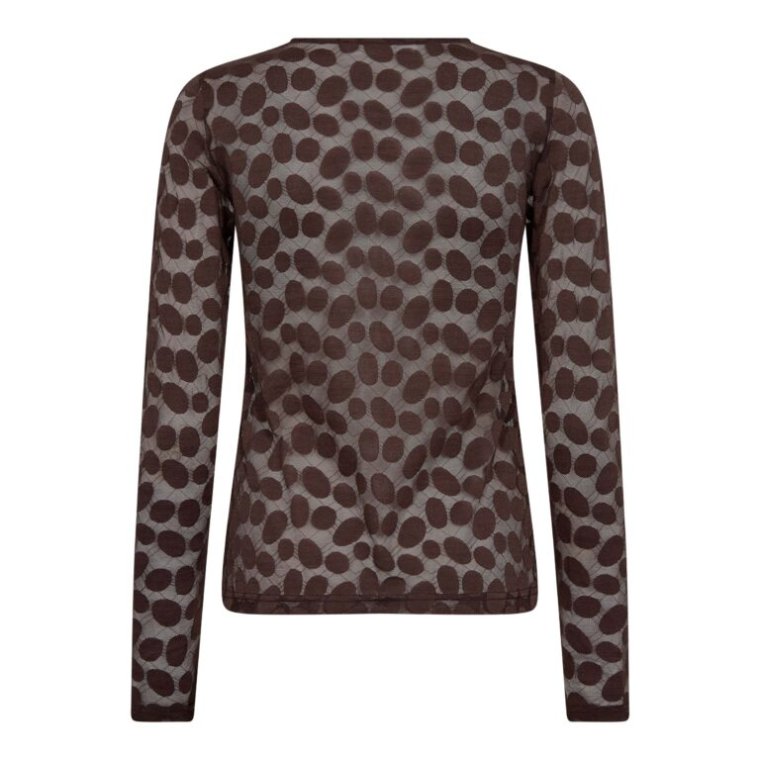 Co`couture - PenolaCC O-Neck Blouse - Brown