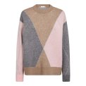 Co`couture - RowCC Maxi Check Knit - Rosebloom
