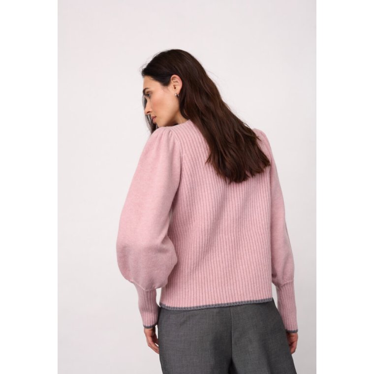 Co`couture - RowCC Puff Rib O-Knit - Rosebloom