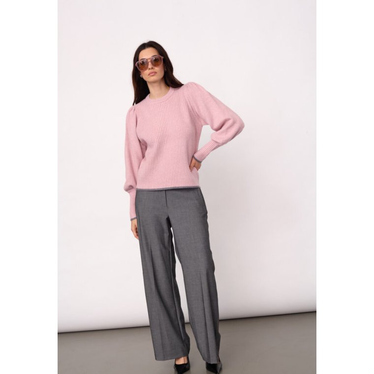 Co`couture - RowCC Puff Rib O-Knit - Rosebloom