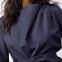 Co`couture - LunaCC Tie Blouse - Navy