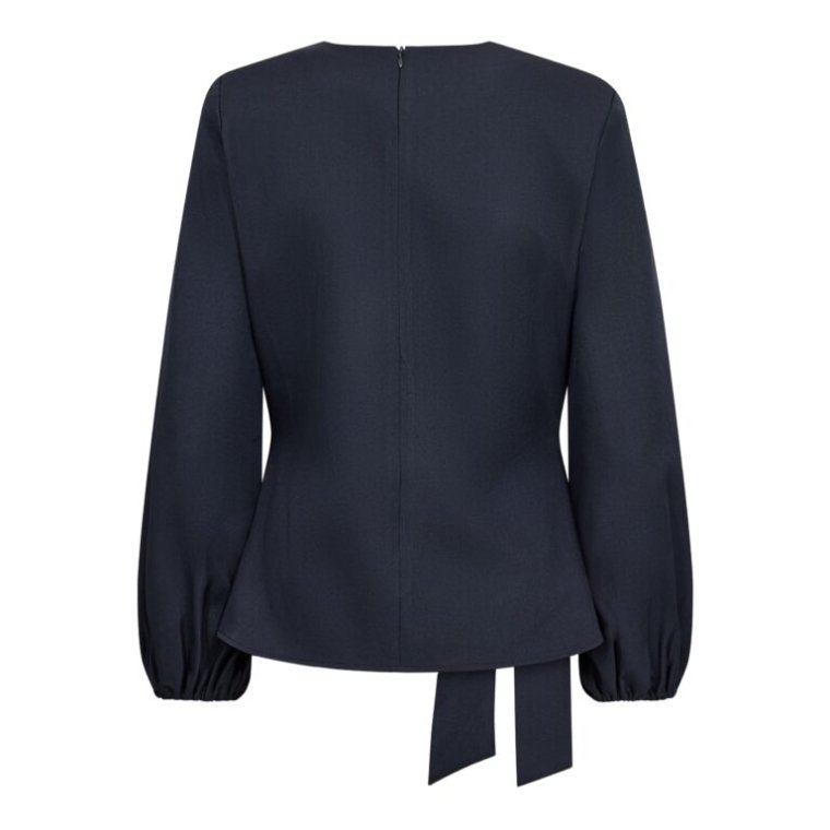 Co`couture - LunaCC Tie Blouse - Navy