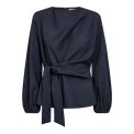Co`couture - LunaCC Tie Blouse - Navy
