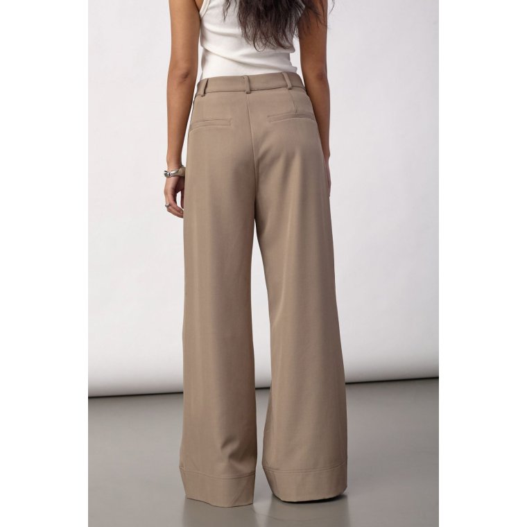 Co`couture - LunaCC Pleat Pant - Taupe