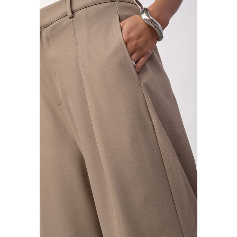 Co`couture - LunaCC Pleat Pant - Taupe