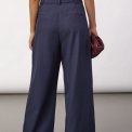 Co`couture - LunaCC Pleat Pant - Navy