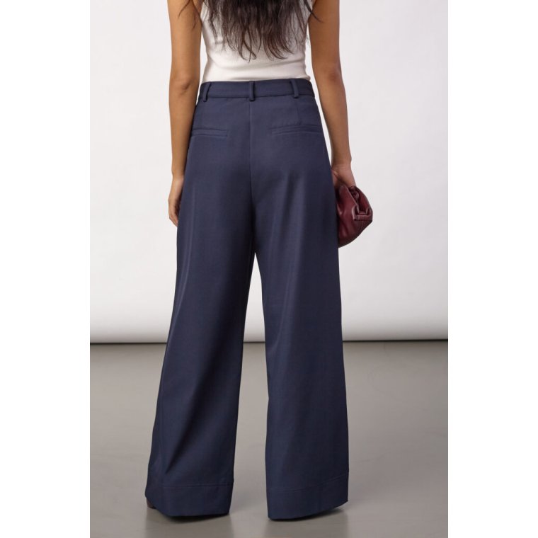 Co`couture - LunaCC Pleat Pant - Navy