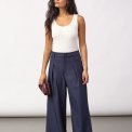 Co`couture - LunaCC Pleat Pant - Navy