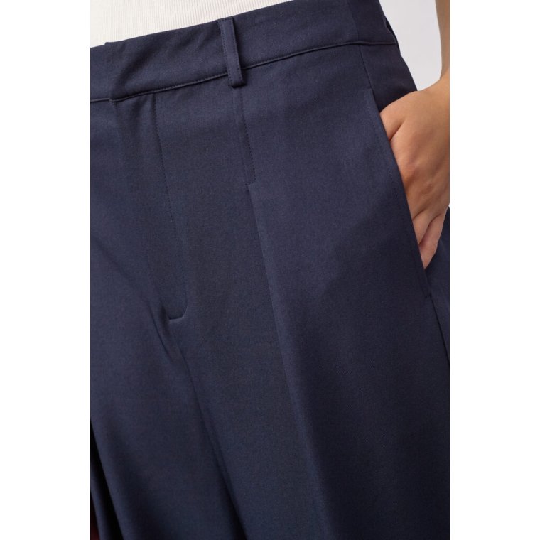 Co`couture - LunaCC Pleat Pant - Navy