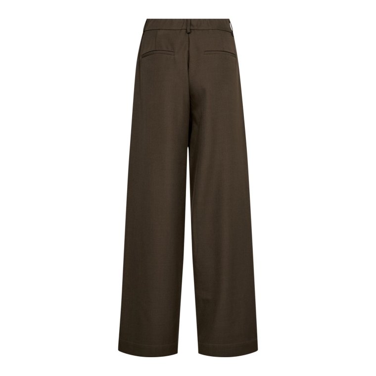 Co`couture - LunaCC Wide Pant - Dark Brown