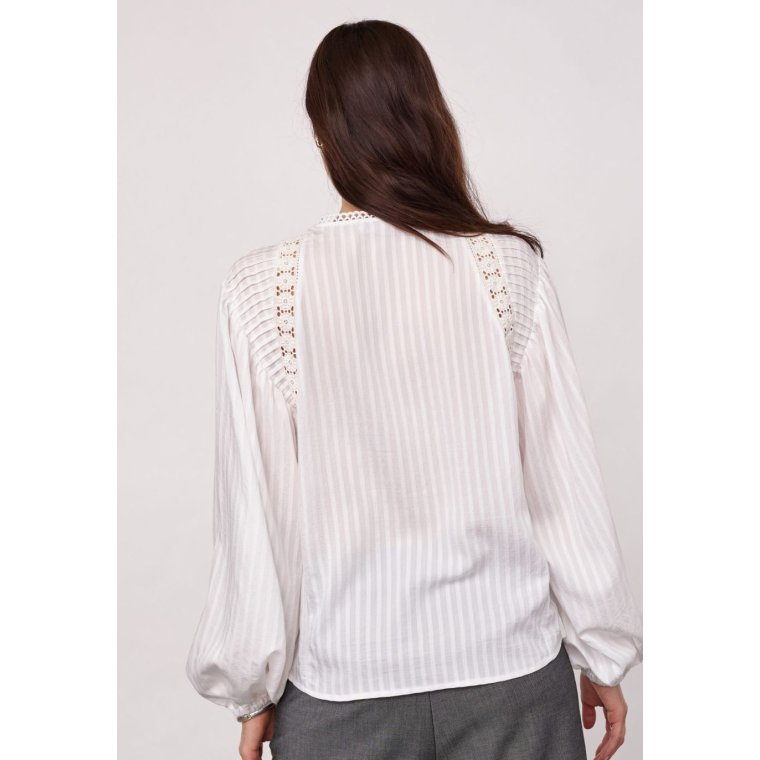 Co`couture - SenneCC Lace Blouse - White