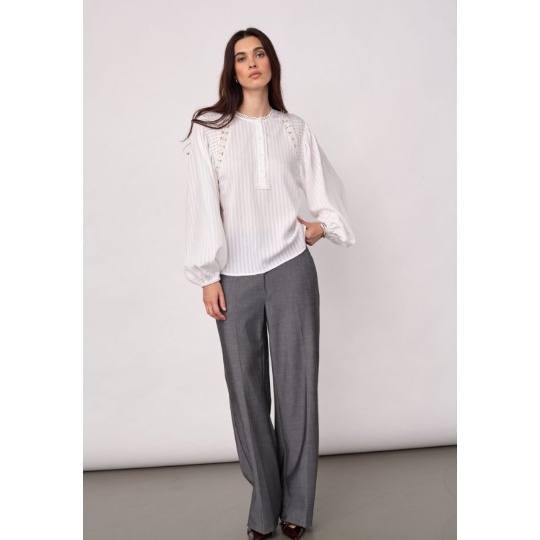 Co`couture - SenneCC Lace Blouse - White