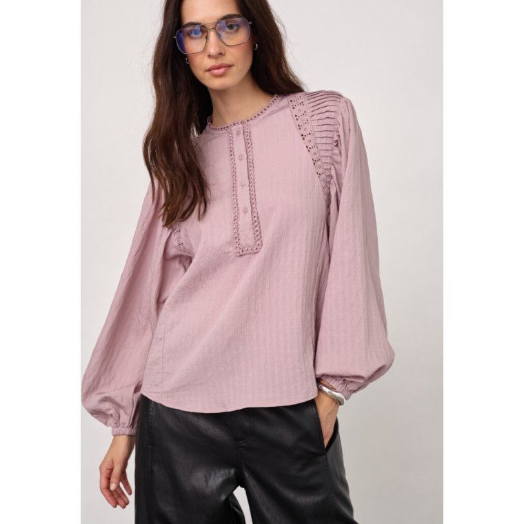 Co`couture - SenneCC Lace Blouse - Dusty Rose