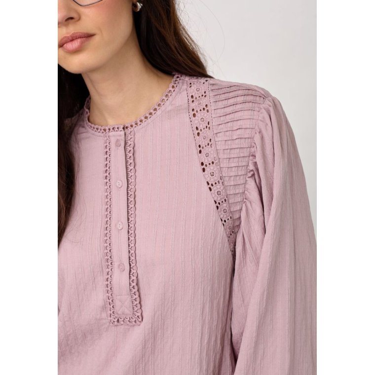 Co`couture - SenneCC Lace Blouse - Dusty Rose