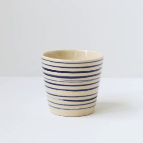 BORNHOLMS KERAMIKFABRIK - -CUP ORIGINAL - Blue Pinstripe
