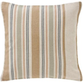 IB LAURSEN - Pudebetr�k med fyld - h�rfarvet m/rosa, lysegr�n, m�rkegr�n og sand striber