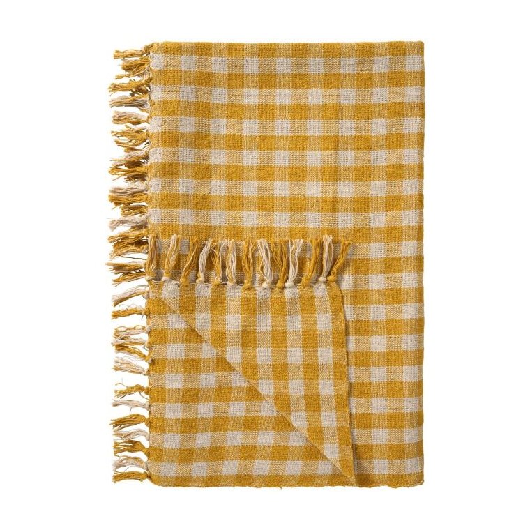 Ib Laursen - Plaid natur/gule tern