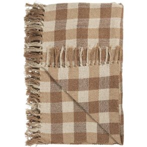 IB LAURSEN - Plaid natur/beige/brune tern		