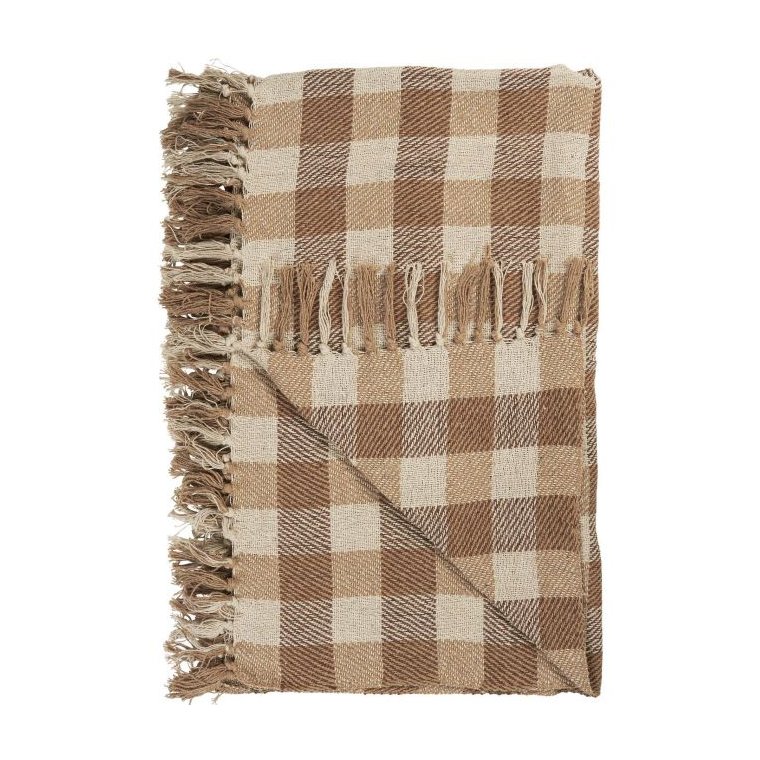 IB LAURSEN - Plaid natur/beige/brune tern		