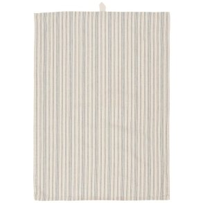 IB LAURSEN - Viskestykke Kasper natur m/m�rkebl� striber