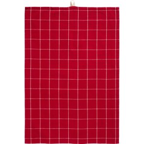 IB LAURSEN - Viskestykke Silja rd m/naturfarvede store tern