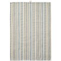IB LAURSEN - Viskestykke Celine hvid m/blt og beige indvvet mnster