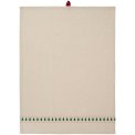 Ib Laursen - Viskestykke Grethe natur m/juletr�er p� stribe
