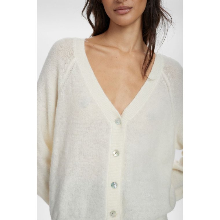 NMPH - NURIETTE V-NECK CARDIGAN - Cloud Dancer