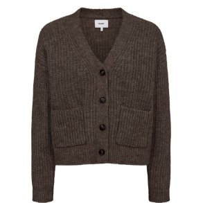 NMPH - NUZINDI SHORT CARDIGAN - Dark Earth