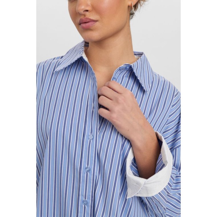 NMPH - NUELOISE STRIPE SHIRT - Granada Sky