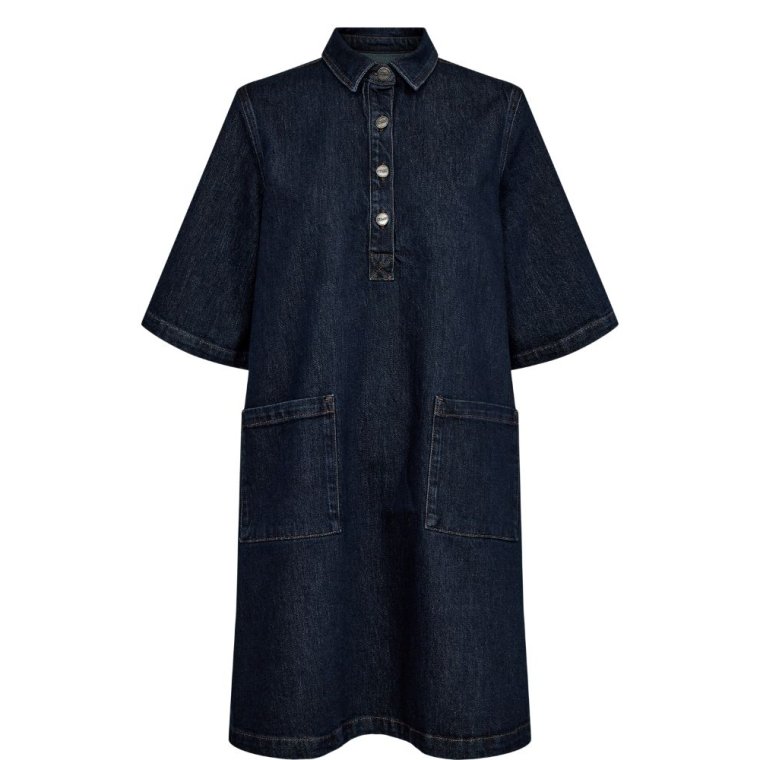 NMPH - NULONDON DRESS - Dark Blue Denim