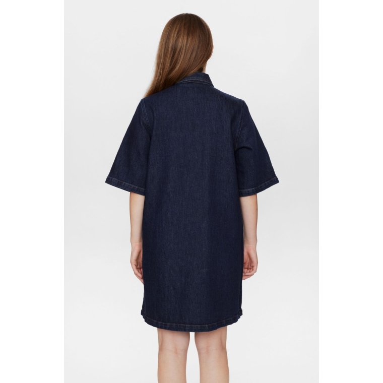 NMPH - NULONDON DRESS - Dark Blue Denim