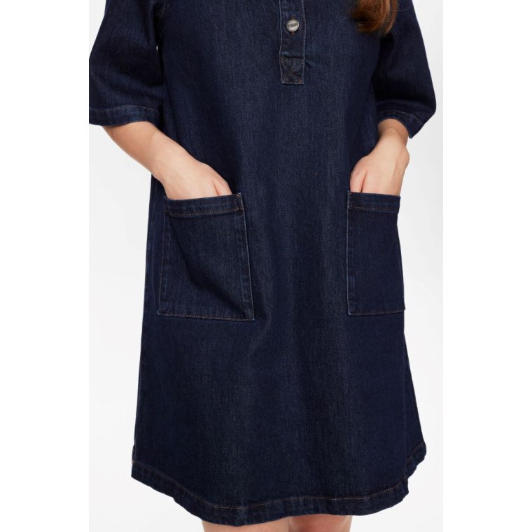 NMPH - NULONDON DRESS - Dark Blue Denim