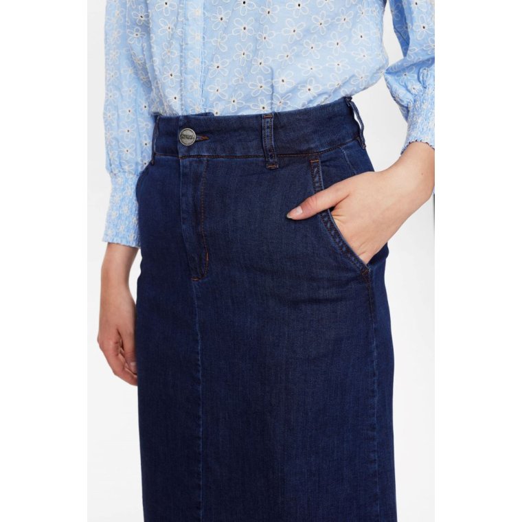 NMPH - NUAMBER SKIRT	 - Dark Blue Denim 1