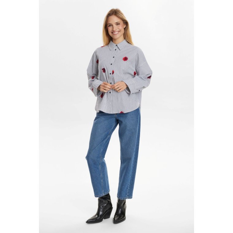 NMPH - NUTILLIE SHIRT - Dark Sapphire