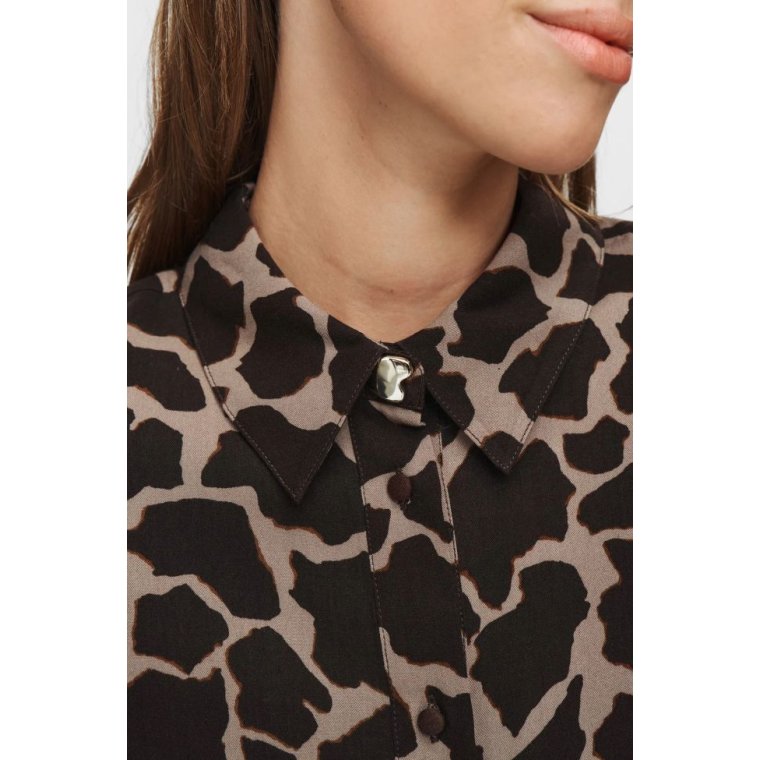 NMPH - NUHANA BOXY SHIRT - Black Coffee