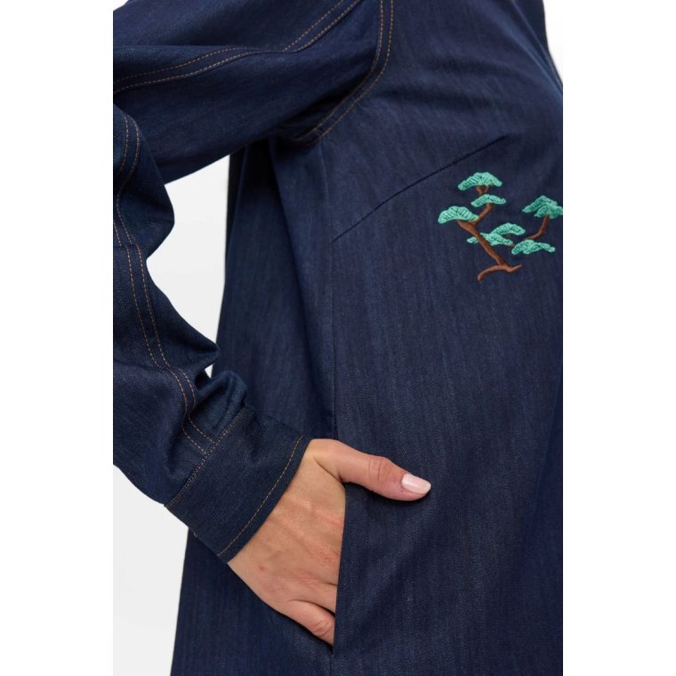 NMPH - NUCHIKU DRESS - Dark Blue Denim