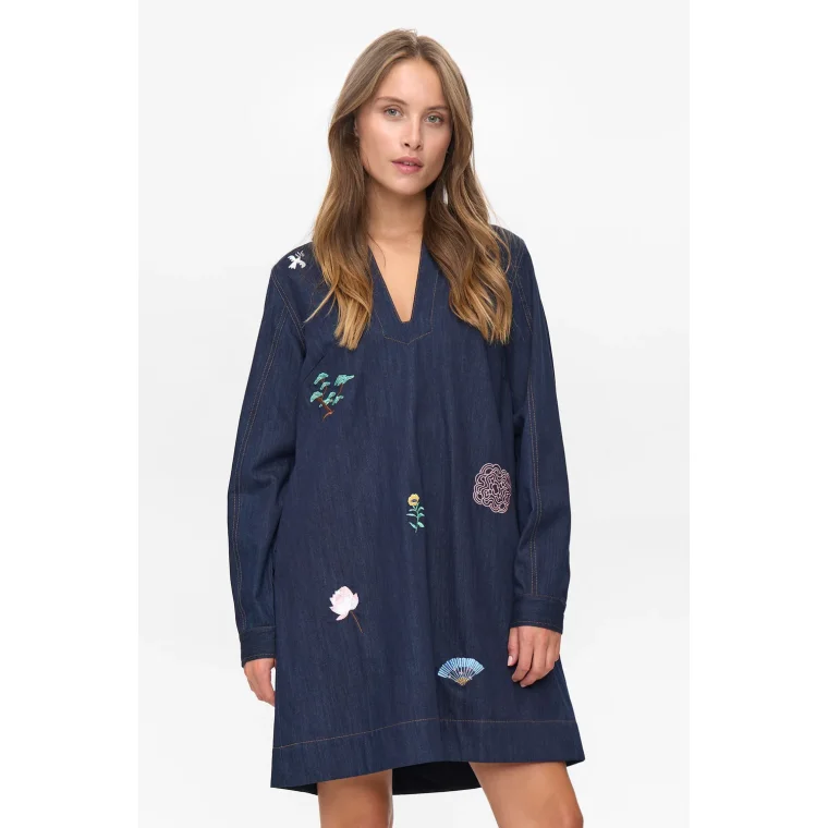 NMPH - NUCHIKU DRESS - Dark Blue Denim