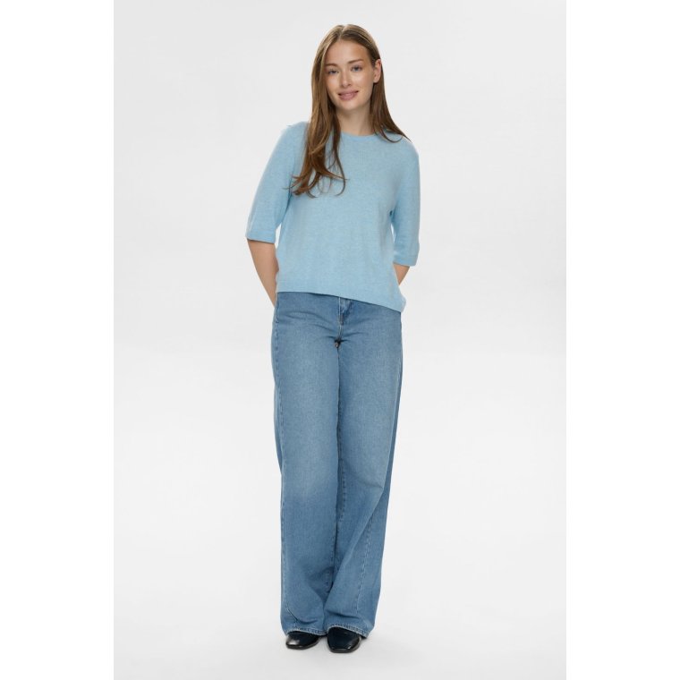 N�mph - NUCALLY SS PULLOVER - Airy Blue