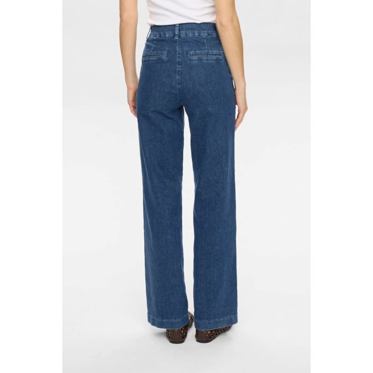 N�MPH - NUAMBER HR WIDE JEANS B3013 - Medium Blue Denim
