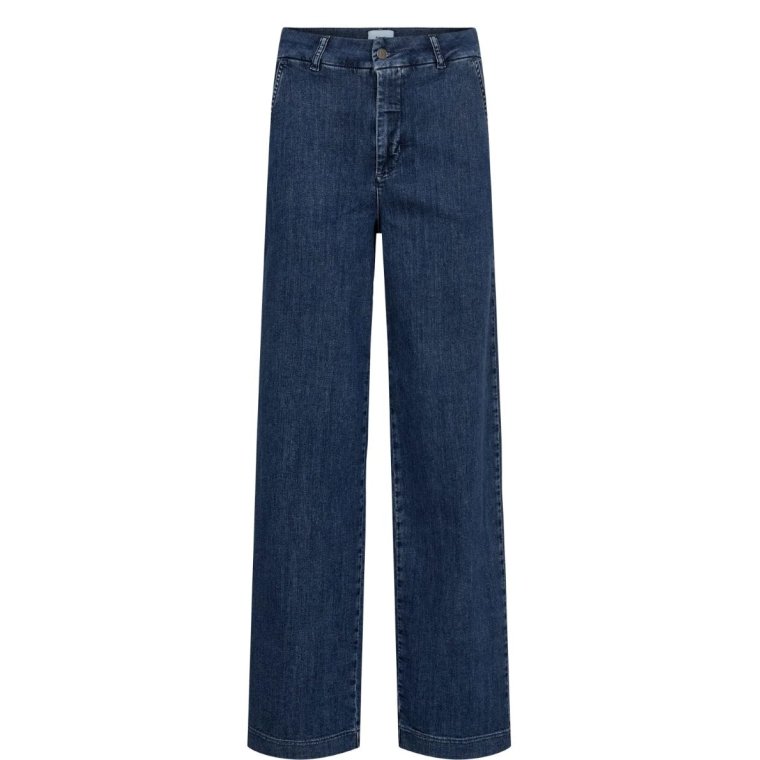 N�MPH - NUAMBER HR WIDE JEANS B3013 - Medium Blue Denim