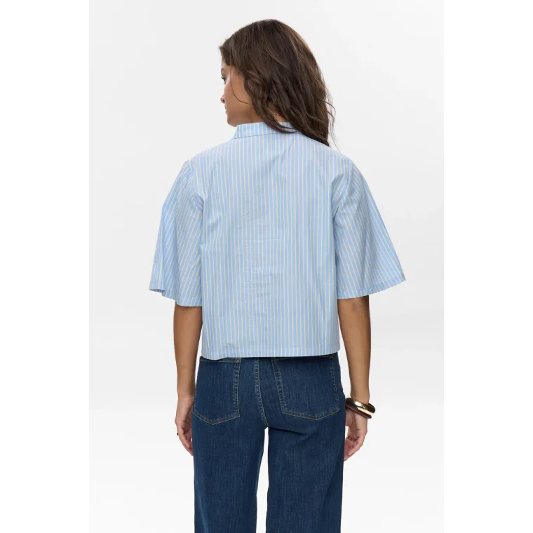 N�MPH - NUMELANIE SS SHIRT - Hydrangea