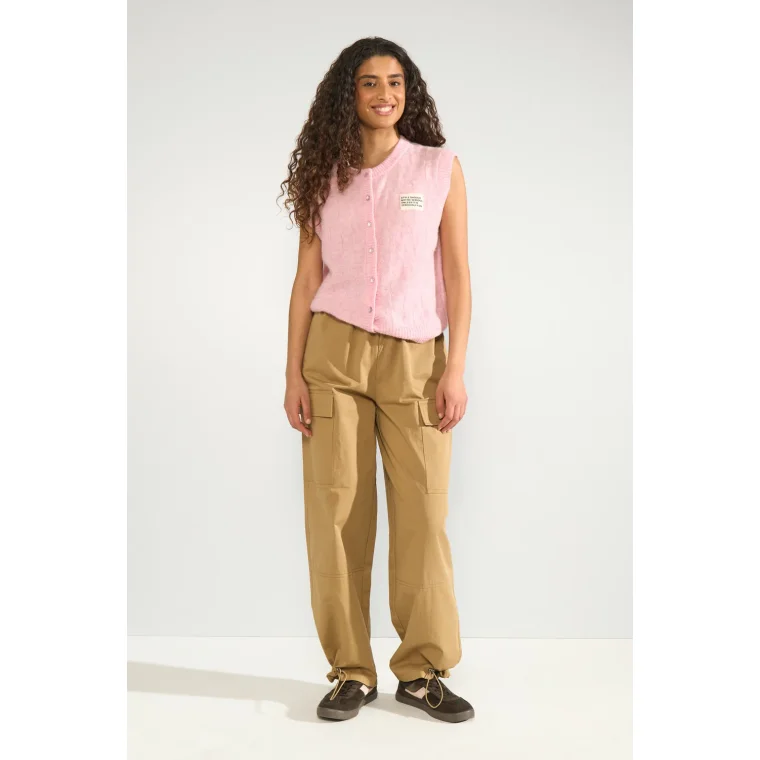 N�MPH - NURIETTE CHECK VEST - Pink Lady