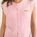 N�MPH - NURIETTE CHECK VEST - Pink Lady