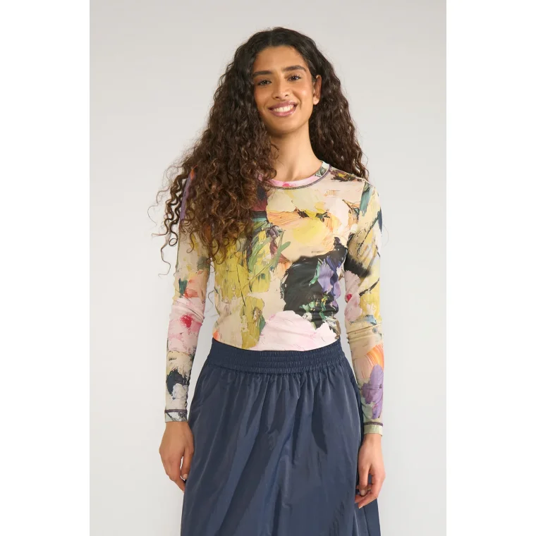N�MPH - NUALMIA LS MESH TOP - Forest Green