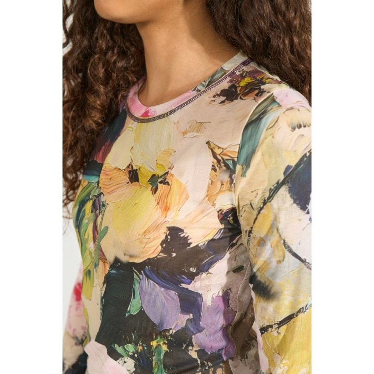 N�MPH - NUALMIA LS MESH TOP - Forest Green