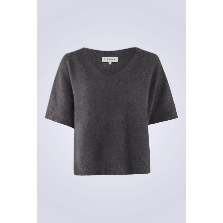 Six Ames - DANA SWEATER - Dark Grey Melange